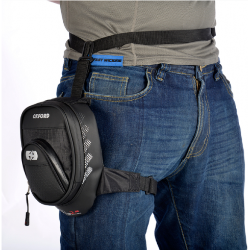 Чанта за крака OXFORD L1R, черна, 1 л Чанта за крака OXFORD L1R, черна, 1 л