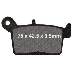 Накладки за мотор EBC SINT R SERIES FA697R