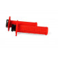 Мото ръкохватки RACETECH Lock On Neon Red thumb