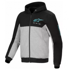 Мото суичър ALPINESTARS CHROME V2 SPORT BK/GY/TQ