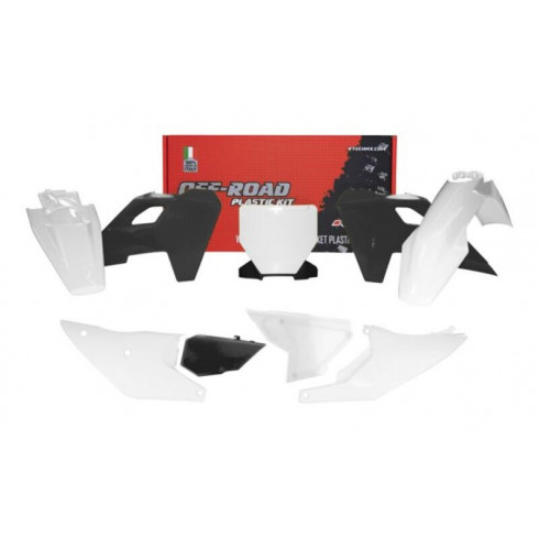 Комплект пластмаси RACETECH HUSQVARNA FS 450 White/Black Комплект пластмаси RACETECH HUSQVARNA FS 450 White/Black