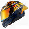 Каска NEXX X.R3R GLITCH RACER ORANGE BLUE