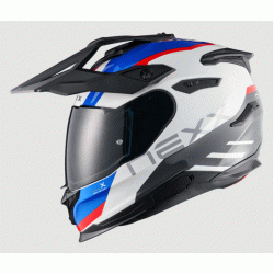 Адвенчър каска NEXX  Y.TRAVL QUEST WHITE/BLUE/RED