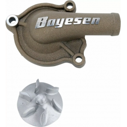 Комплект капак на водната помпа и работно колело BOYESEN COVER WATER PUMP CRF450R Magnesium