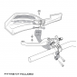 Протектори за кормило RFX 1 Series RR 250 2T RACING (Red/White) thumb