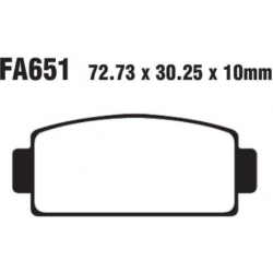 Накладки за мотор EBC SINT R SERIES FA651R Накладки за мотор EBC SINT R SERIES FA651R