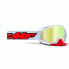 Крос очила FMF PowerBomb Rocket White/Red TRUE GOLD 