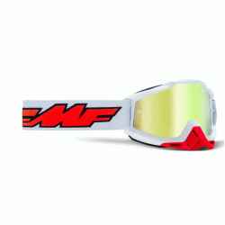 Крос очила FMF PowerBomb Rocket White/Red TRUE GOLD 