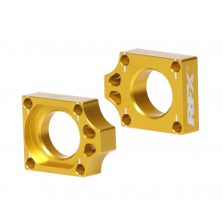 Блок втулка за задна ос RFX Pro Rear Axle Adjuster Blocks (Yellow) - Suzuki RMZ250/450 04-25