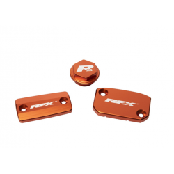 Комплект капаци RFX Pro Reservoir Cap Kit Kit (Orange) - KTM SX/SXF (Brembo Brake and Magura Clutch) Комплект капаци RFX Pro Reservoir Cap Kit Kit (Orange) - KTM SX/SXF (Brembo Brake and Magura Clutch)