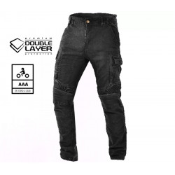 Мото дънки TRILOBITE 25604 ACID SCRAMBLER BLACK DOUBLELAYER AAA
