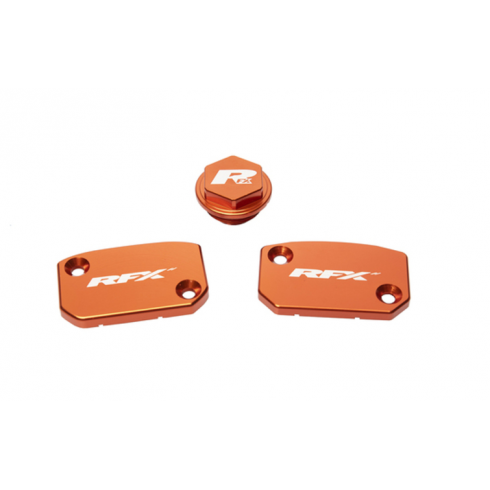 Комплект капаци RFX Pro Reservoir Cap Kit Kit (Orange) - KTM SX/SXF (Brembo Brake and Clutch) Комплект капаци RFX Pro Reservoir Cap Kit Kit (Orange) - KTM SX/SXF (Brembo Brake and Clutch)