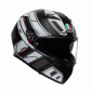 КАСКА  AGV K3 - RIVIA MATT BLACK/WHITE thumb