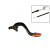 Заден лост за спирачка RFX Pro ST Rear Brake Lever (Hard Anodised Black/Orange) - KTM65