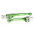 Комплект лостове RFX Race Forged Flexible Lever Set (Green) Kawasaki KXF250/450 13-16