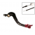 Заден лост за спирачка RFX Pro FT Rear Brake Lever (Black/Red) - Honda CRFX250 04-19 thumb