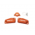 Комплект капаци RFX Pro Reservoir Cap Kit Kit (Orange) - KTM SX65/85 (Formula Brake and Clutch)