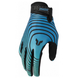 Mотокрос ръкавици THOR LAUNCHMODE IDENTITY TEAL/BLACK