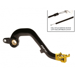 Заден лост за спирачка RFX Pro FT Rear Brake Lever (Black/Yellow) - Suzuki RM125 01-08
