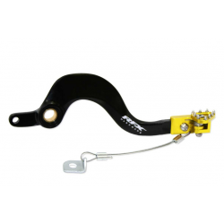 Лост за спирачка RFX Pro FT Rear Brake Lever (Black/Yellow) - Suzuki RMZ250 13-25 / 450 08-25