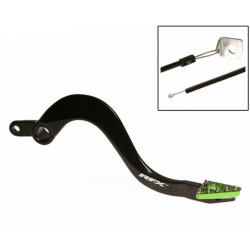 Заден лост за спирачка RFX Pro ST Rear Brake Lever (Hard Anodised Black/Green) KXF 250 05-20