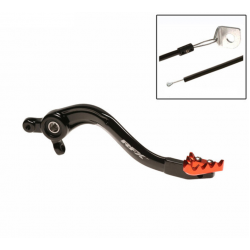 Заден лост за спирачка RFX Pro ST Rear Brake Lever (Hard Anodised Black/Orange) - KTM SX/EXC250