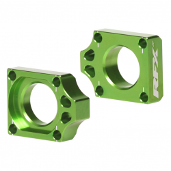 Блок втулка за задна ос RFX Pro Rear Axle Adjuster Blocks - Green KX 250F 17-22 / KX 450F 16-22 Блок втулка за задна ос RFX Pro Rear Axle Adjuster Blocks - Green KX 250F 17-22 / KX 450F 16-22