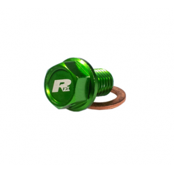Пробка за масло RFX Pro Magnetic Drain Bolt (Green) [M10 x 22mm x 1.5] - Kawasaki KXF450/450R