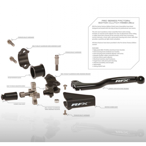 Гумичка за лост за съединител RFX Pro Clutch Assembly Replacement Rubber Boot (Black) With RFX Logo Гумичка за лост за съединител RFX Pro Clutch Assembly Replacement Rubber Boot (Black) With RFX Logo