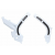 Протектор за рама RACETECH Bi-material Frame Guard White/Black GASGAS 21-24 / Husq 16-22