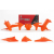 Комплект пластмаси RACETECH Replica Plastic Kit + Airbox Cover KTM 19-22 (Orange)