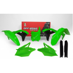 Комплект пластмаси RACETECH Plastic Kit Neon Green/Black Kawasaki KX250F 17-20