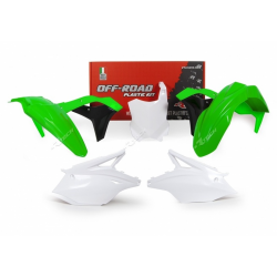 Комплект пластмаси RACETECH Plastic Kit OEM Color (2017) Green/White/Black Kawasaki KX250F 17-20