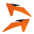 Пластмасови капаци за радиатор RACETECH Radiator Scoops KTM 23-24 (Orange)