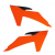 Пластмасови капаци за радиатор RACETECH Radiator Scoops KTM 23-24 (Neon Orange)