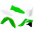Комплект пластмаси RACETECH Plastic Kit OEM Color (2016) Green/White Kawasaki KX250F 13-16