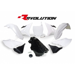 Комплект пластмаси RACETECH Revolution Plastic Kit + Gas Tank (Black/White) Yamaha YZ125/250 02-19 Комплект пластмаси RACETECH Revolution Plastic Kit + Gas Tank (Black/White) Yamaha YZ125/250 02-19