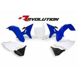 Комплект пластмаси RACETECH Revolution Replacement Plastics Kit (Blue/White) Yamaha YZ125/250 02-21