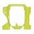 Стойка за маска за фар RACETECH Headlight Plate Hanger Husqvarna 2020 (Yellow)
