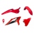 Комплект пластмаси RACETECH Plastic Kit 4 pcs Beta RR 23-24 (Red)