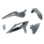 Комплект пластмаси RACETECH Plastic Kit 4 pcs Beta RR 23-24 (Grey)