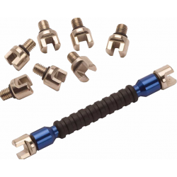 Ключ за спици RFX Race Interchangeable Multi Tip Spoke Key - Blue 5.4mm -> 7.0mm