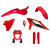 Комплект пластмаси RACETECH Plastic Kit 6 pcs Beta RR 23-24 (Red)