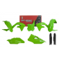 Комплект пластмаси RACETECH Plastic Kit 6 pcs Kawasaki KXF 250 21-24 / 450 19-24 (Green) thumb