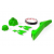 Аксесоари за бутилка за гориво RACETECH R15 Gas Can Accessory Kit (Green)