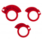 Ръкохватки RACETECH R20 Lock On Grips Half Waffle BETA 21 (Red) thumb