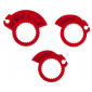 Ръкохватки RACETECH R20 Lock On Grips Half Waffle BETA 20 (Red) thumb