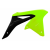 Пластмасови капаци за радиатор RACETECH Radiator Covers Neon Yellow/Black Suzuki RM-Z250 10-18