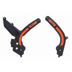 Протектор рама RACETECH Bi-material Frame Guard Black/Orange KTM 19-22 Протектор рама RACETECH Bi-material Frame Guard Black/Orange KTM 19-22
