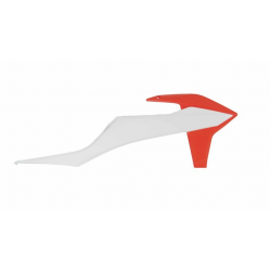 Пластмасови капаци за радиатор RACETECH Radiator Cover KTM 20-23 (White/Orange)